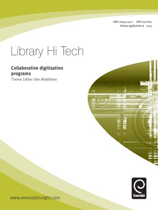 Title details for Library Hi-Tech, Volume 23, Issue 2 by Ken Middleton - Available